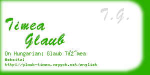 timea glaub business card